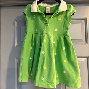 Gymboree Green Dress with Daisy Accents